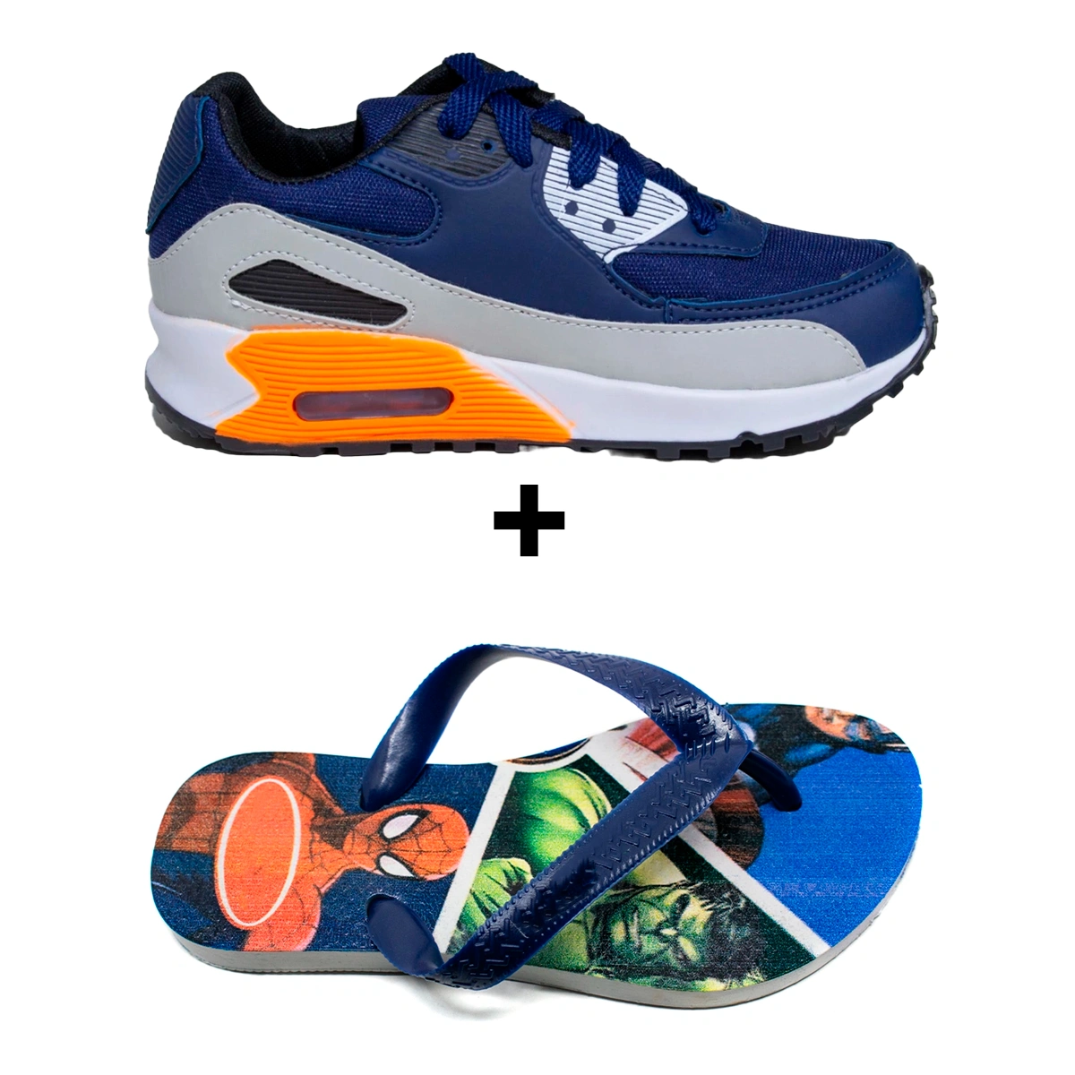 Kit Menino Tênis Infantil Max AIR + Chinelo Infantil Heróis - Imagem 7