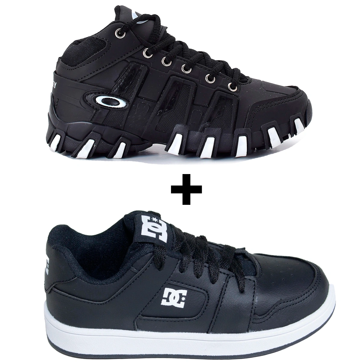 Kit 2 Tênis Infantil DC Shoes Skatista + Tênis Infantil Botinha Oakley - Imagem 8