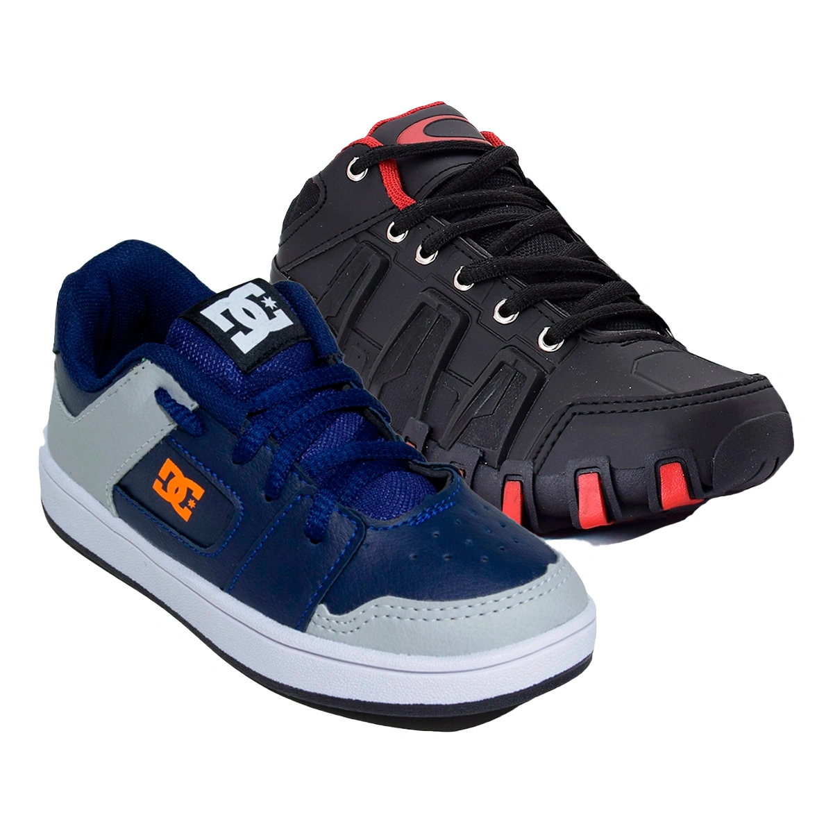 Kit 2 Tênis Infantil DC Shoes Skatista + Tênis Infantil Botinha Oakley - Imagem 2