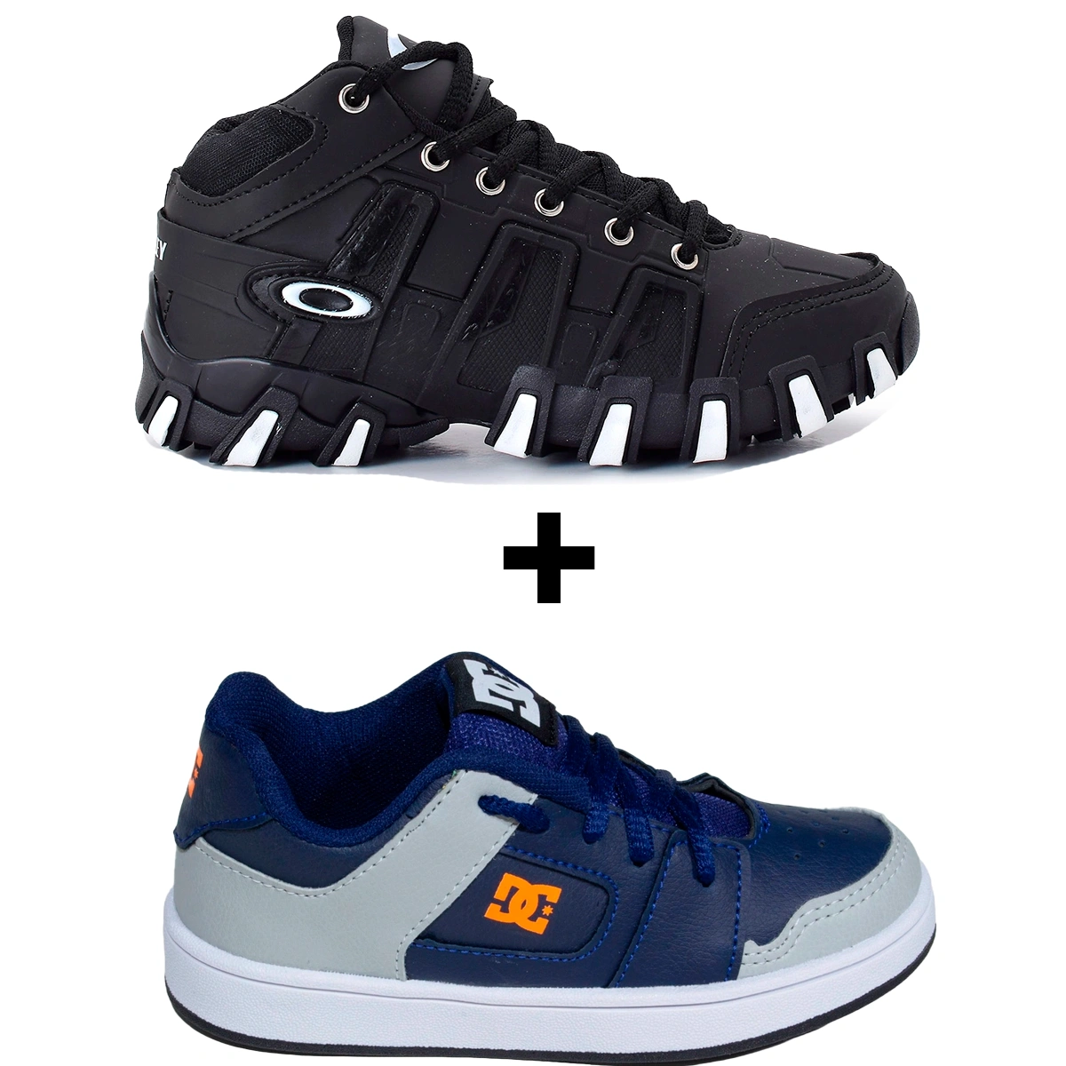 Kit 2 Tênis Infantil DC Shoes Skatista + Tênis Infantil Botinha Oakley - Imagem 4