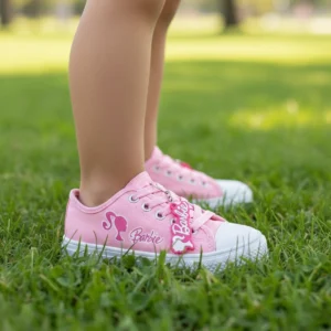 Tênis Personagens Infantil Cano Baixo Rosa