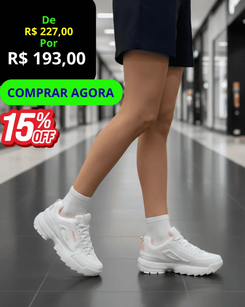 Tênis Abuzze Ruptor - vista frontal, com botão verde Comprar Agora.