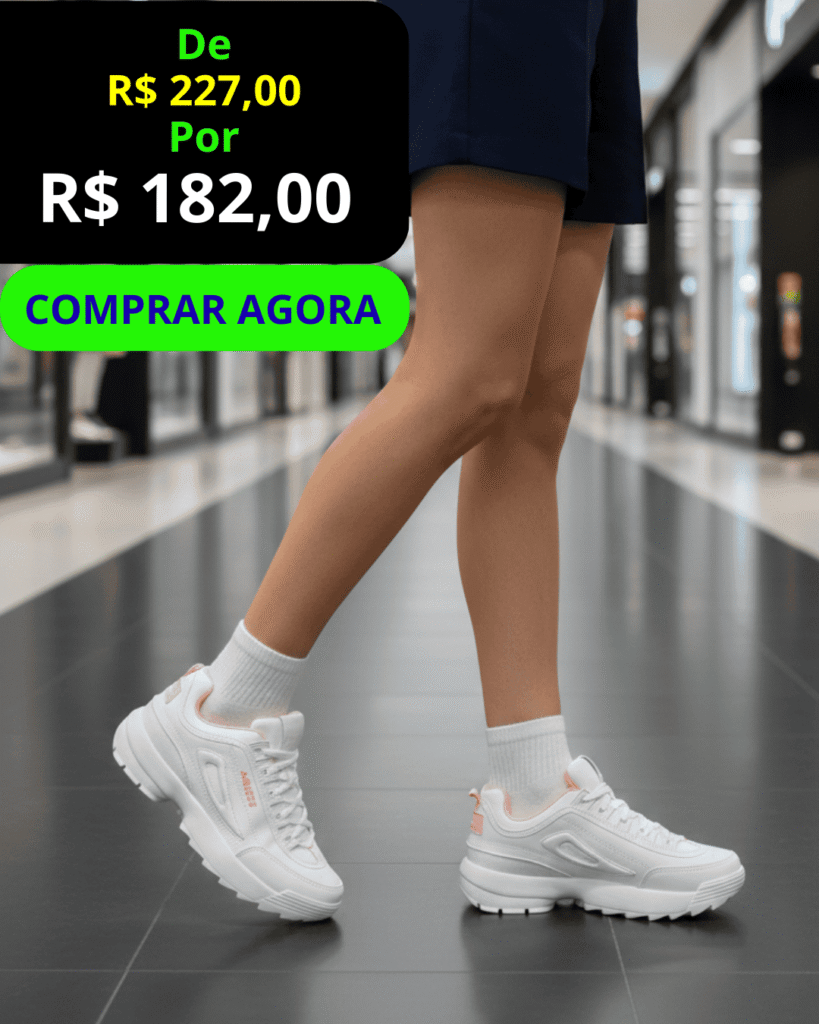 Tênis Abuzze Ruptor - vista frontal, com botão verde Comprar Agora.