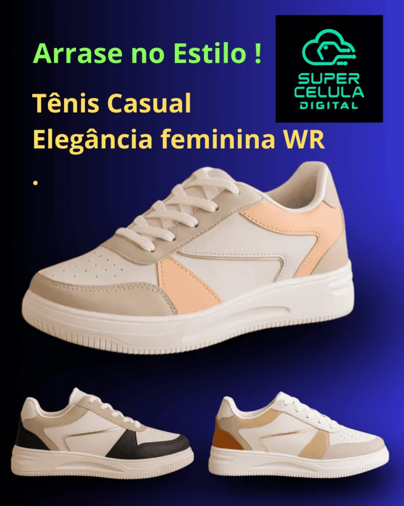 Tênis Casual Elegância Feminina WR - Estilo e Sofisticação