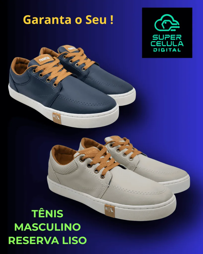 Tênis Masculino Reserva Liso - Acesse a Nossa Loja