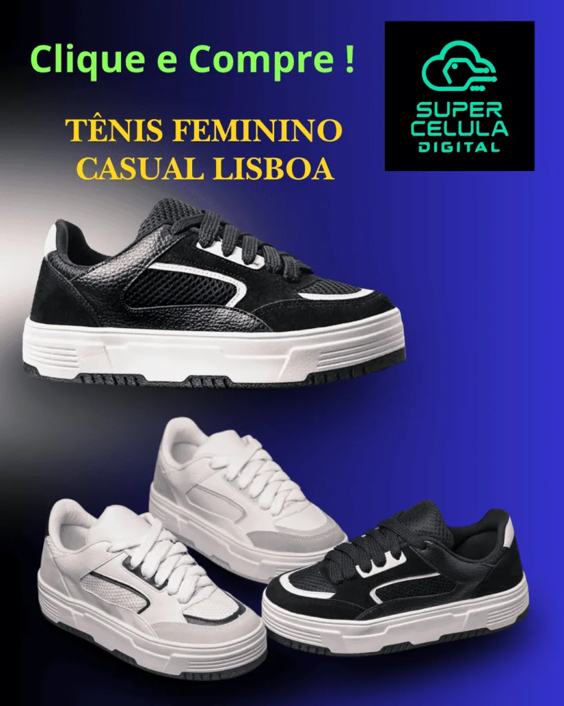 Tênis Feminino Casual Lisboa - Diversas Cores