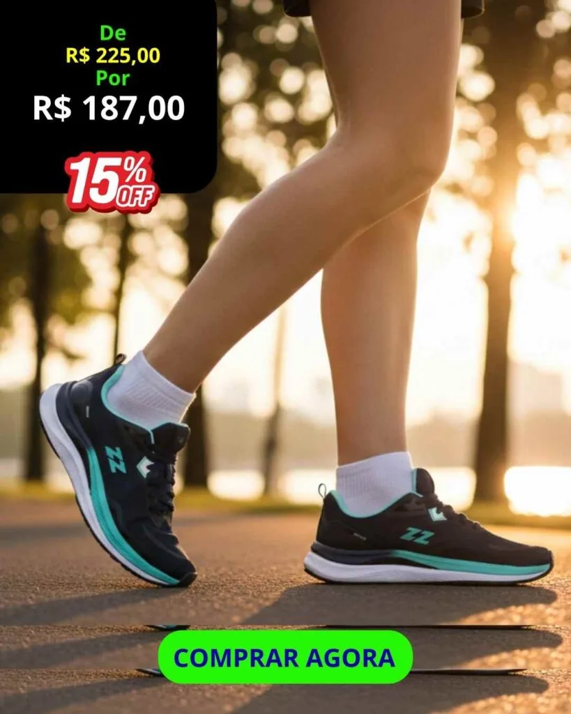 Tênis Feminino Abuzze Running – Conforto e Leveza