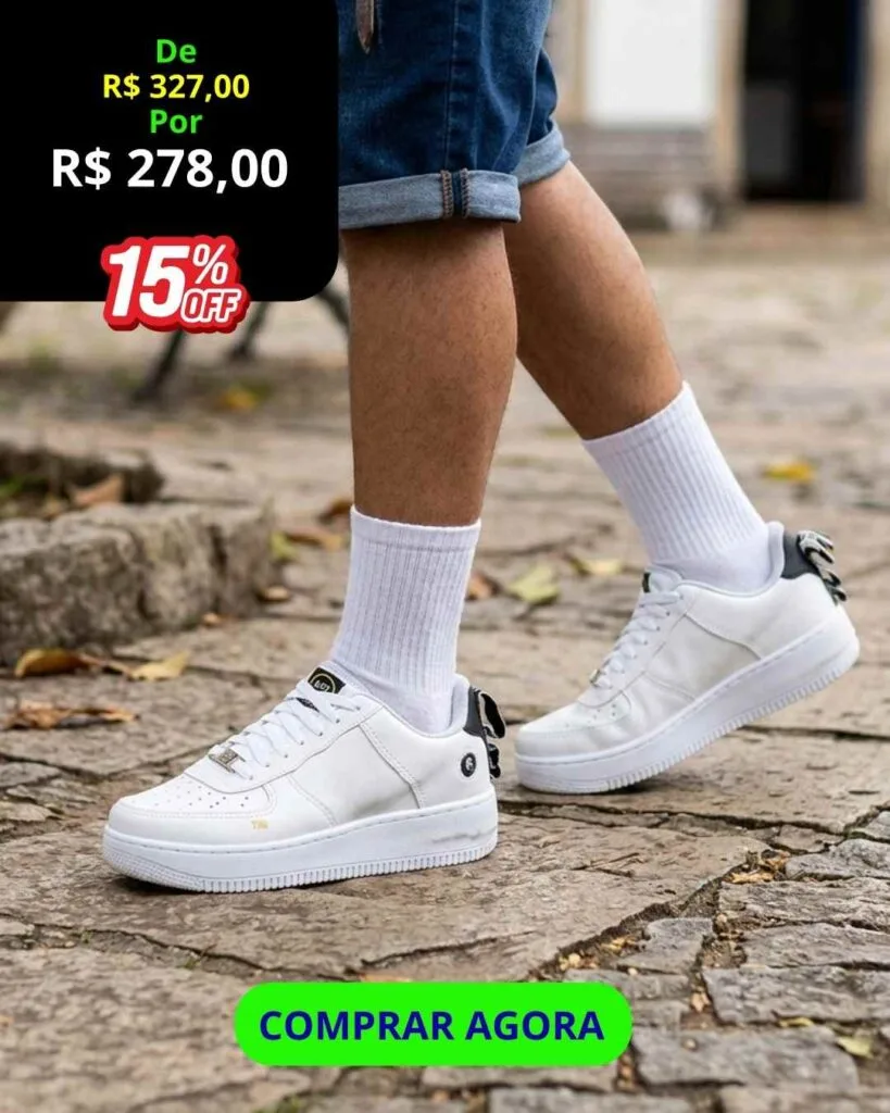 Tênis Airforce TM Moderno – Estilo Urbano e Conforto