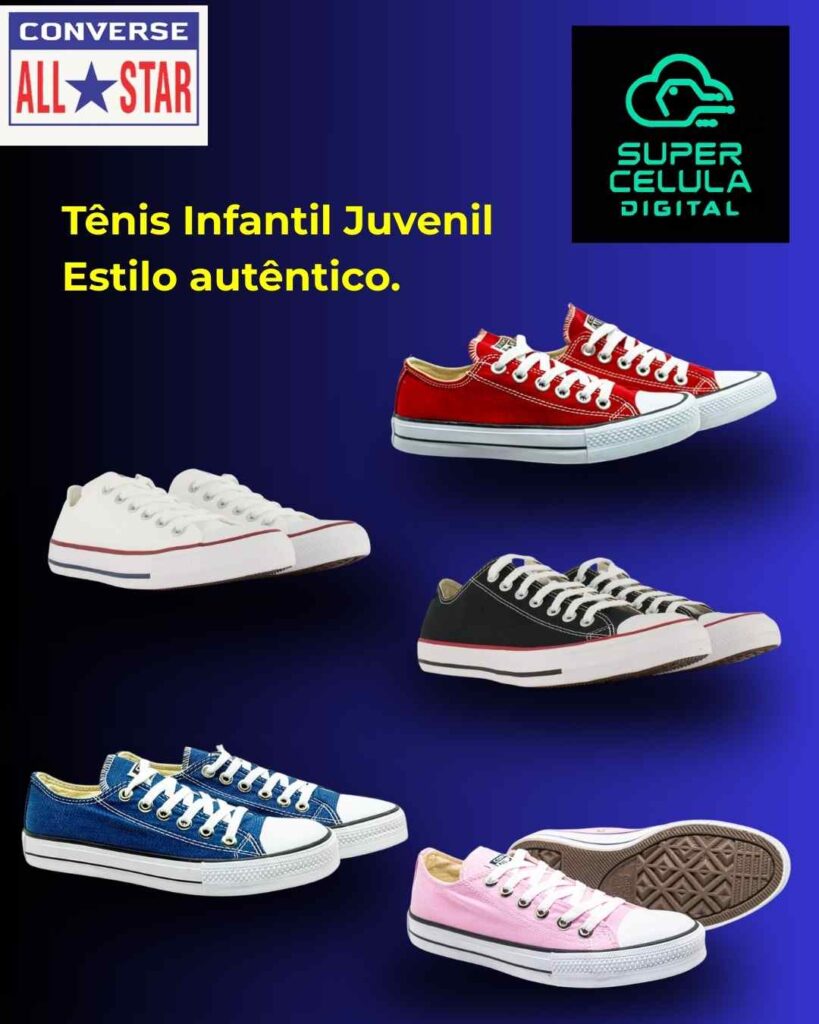 VITRINE 64 Tênis All Star Infantil Converse UNISEX – 2026 Clássico