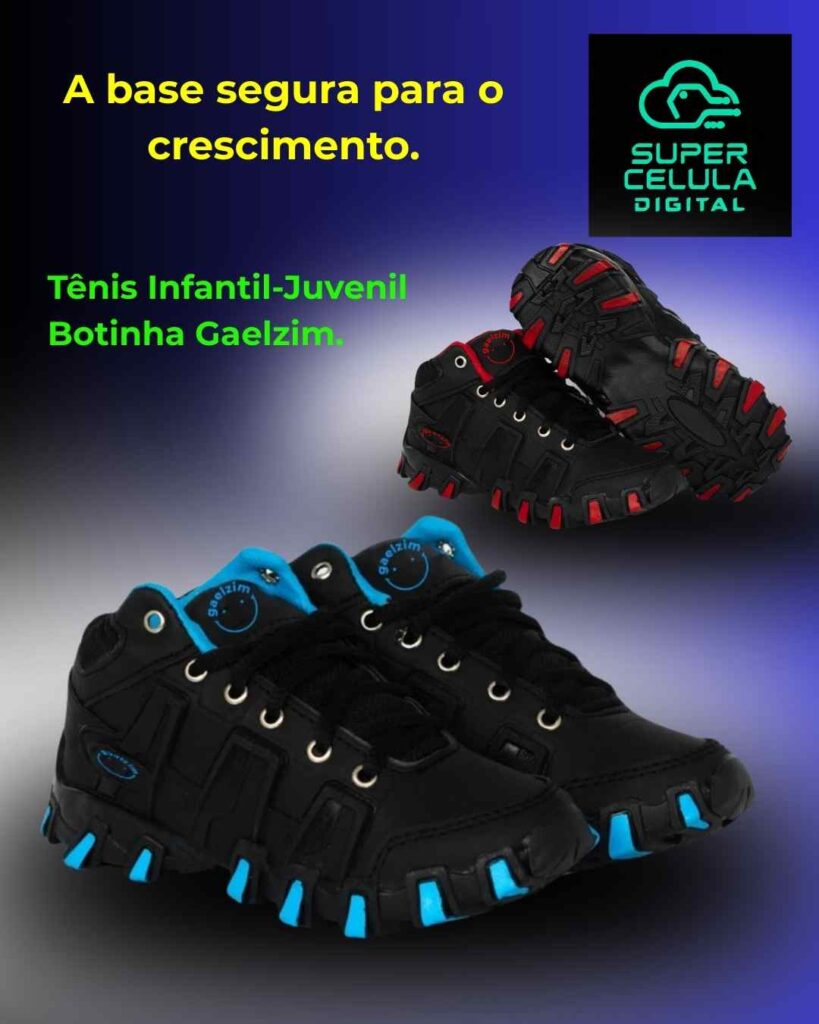 VITRINE 54 Tênis Infantil Botinha Gaelzim Cano Médio – Conforto 2026