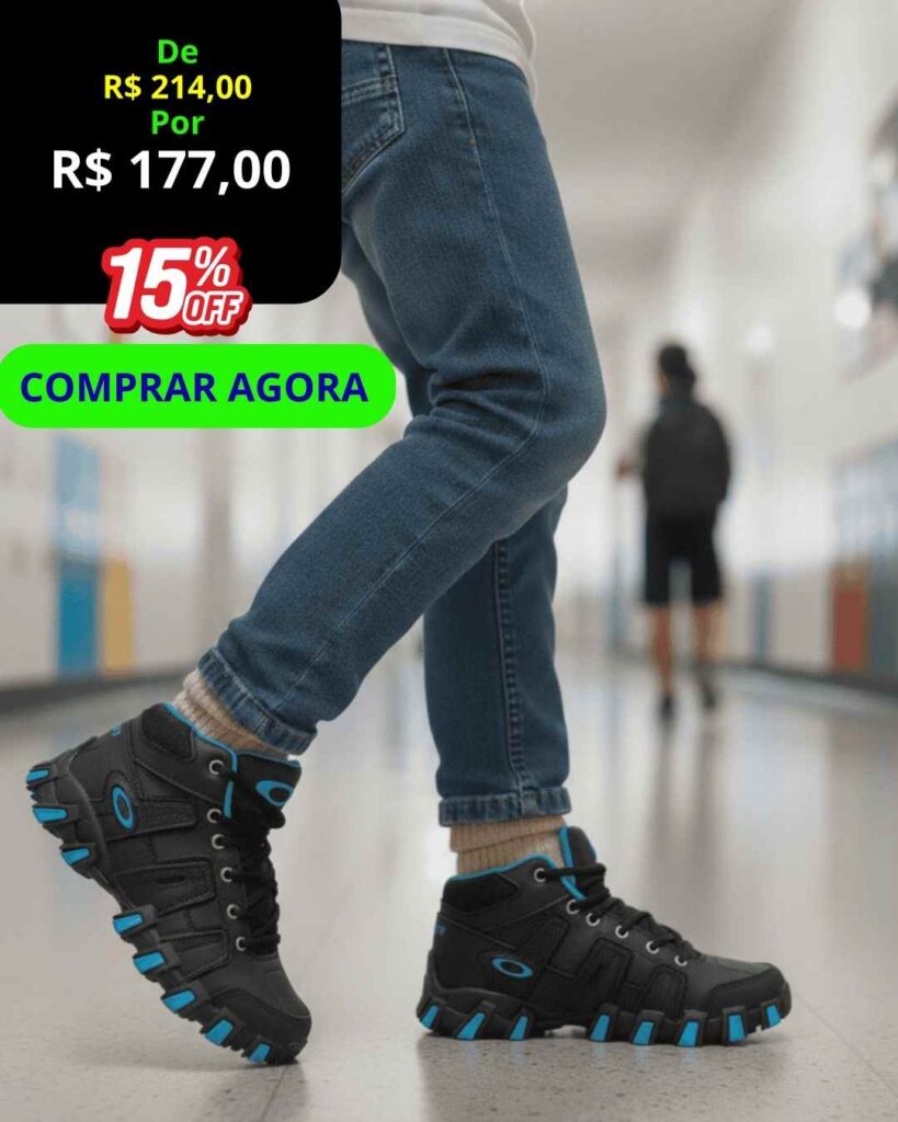 VITRINE 55 Tênis Infantil Botinha Gaelzim Cano Médio – Conforto
