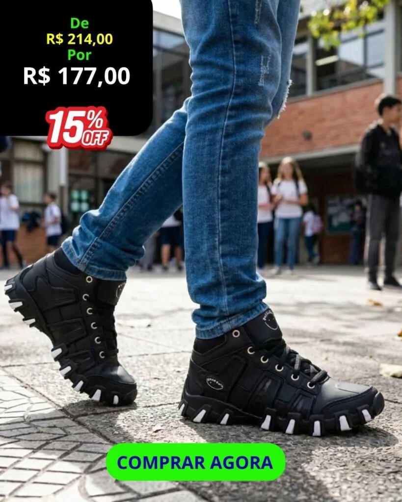 Tênis Infantil Botinha Gaelzim Cano Médio – Conforto