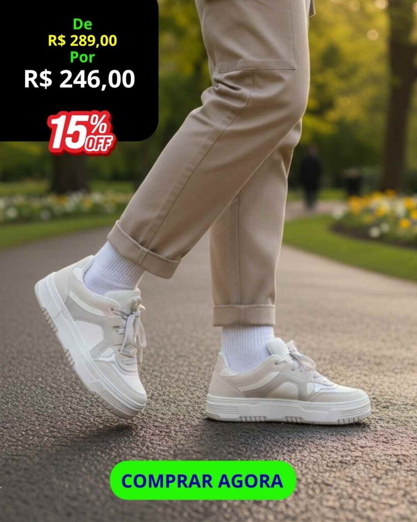 VITRINE 10 Tênis Feminino Casual Milano – 100% Original.