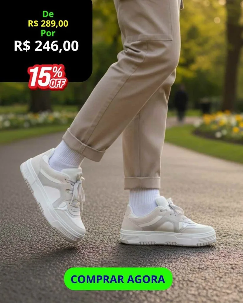 Tênis Feminino Casual Milano – 100% Original.