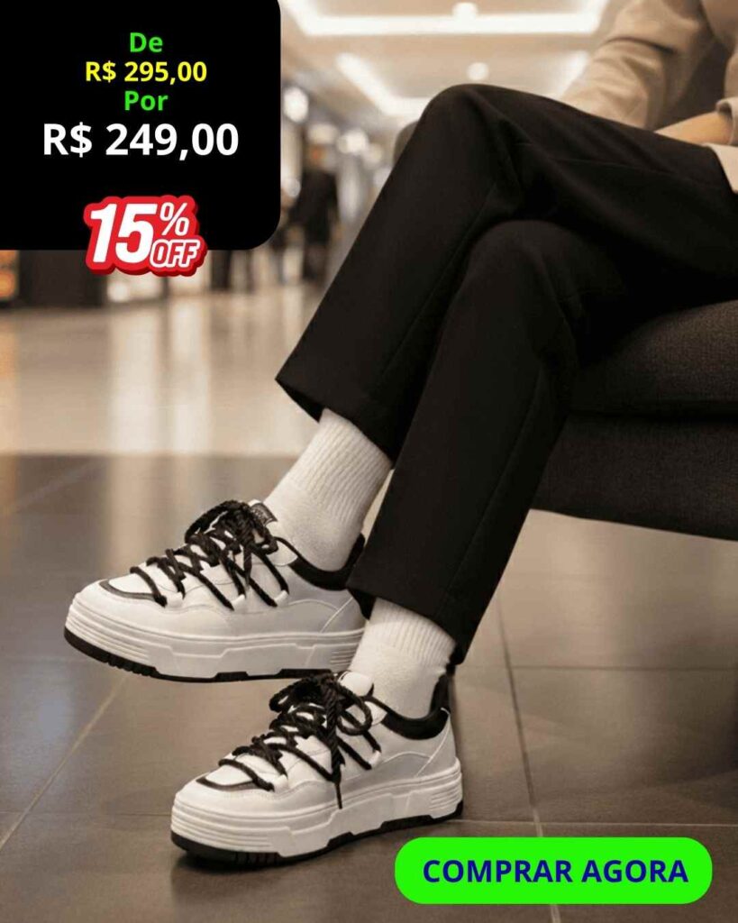VITRINE 26 Tênis Feminino Casual VIENA – 100% Original
