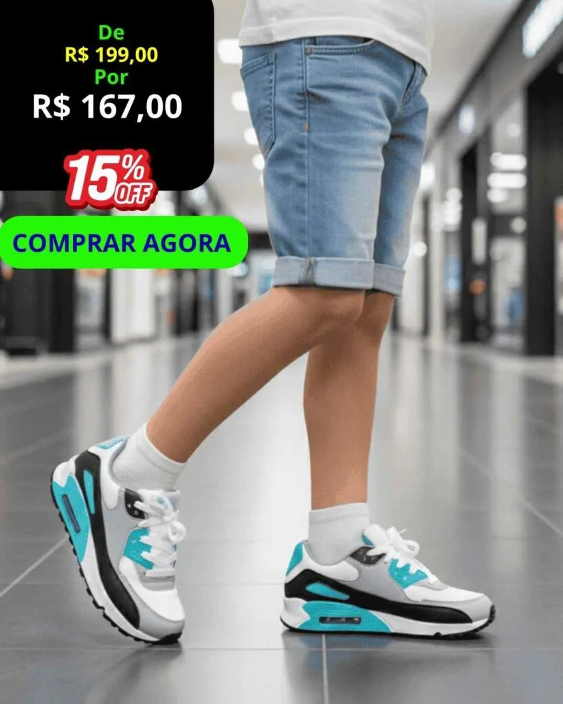 Tênis Infantil Mini Max Air – Conforto e Amortecimento