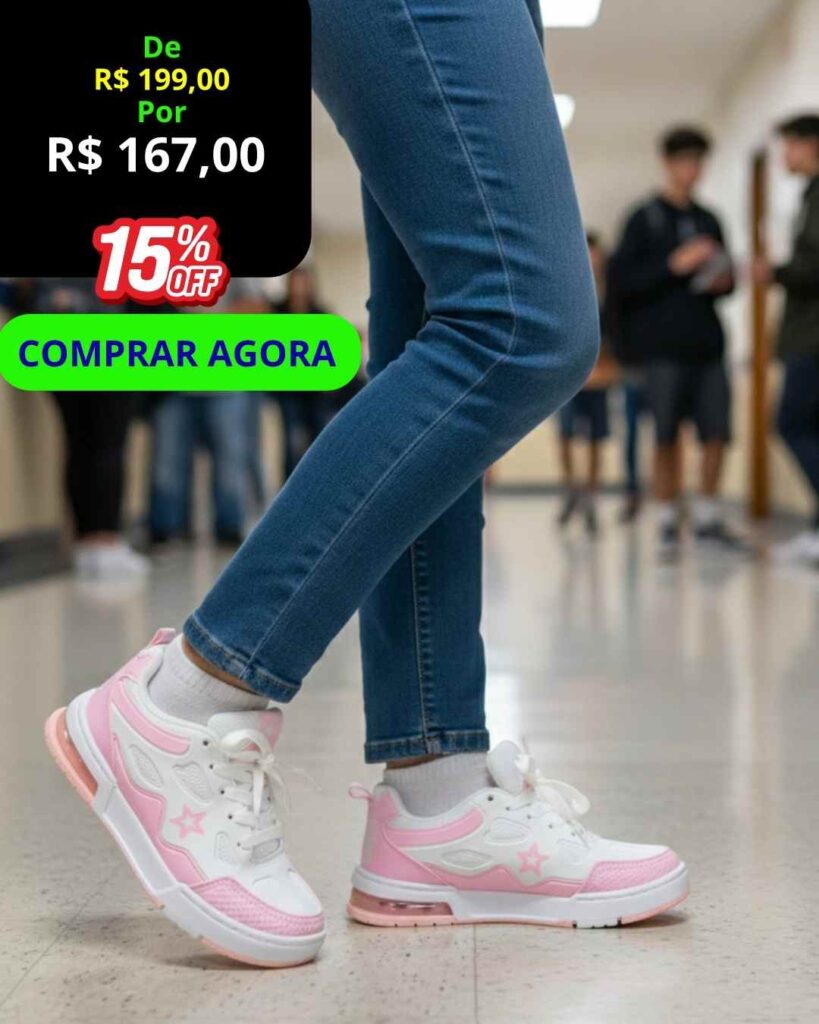 VITRINE 32 Tênis Infantil Star Skate Sneaker – Estilo e Resistência 100% Nacional.