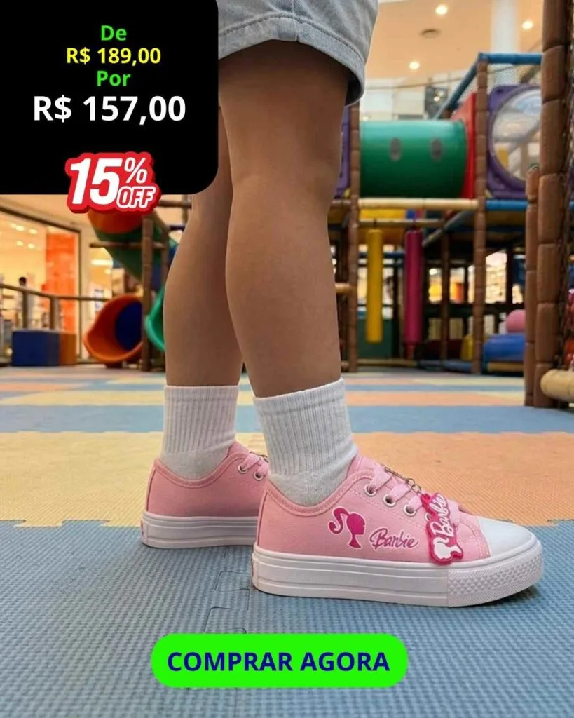 Tênis Personagens Infantil Cano Baixo