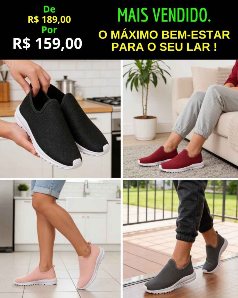 VITRINE 4 Tênis Meia Feminino WR Ultra Conforto Para Uso No Seu Lar.