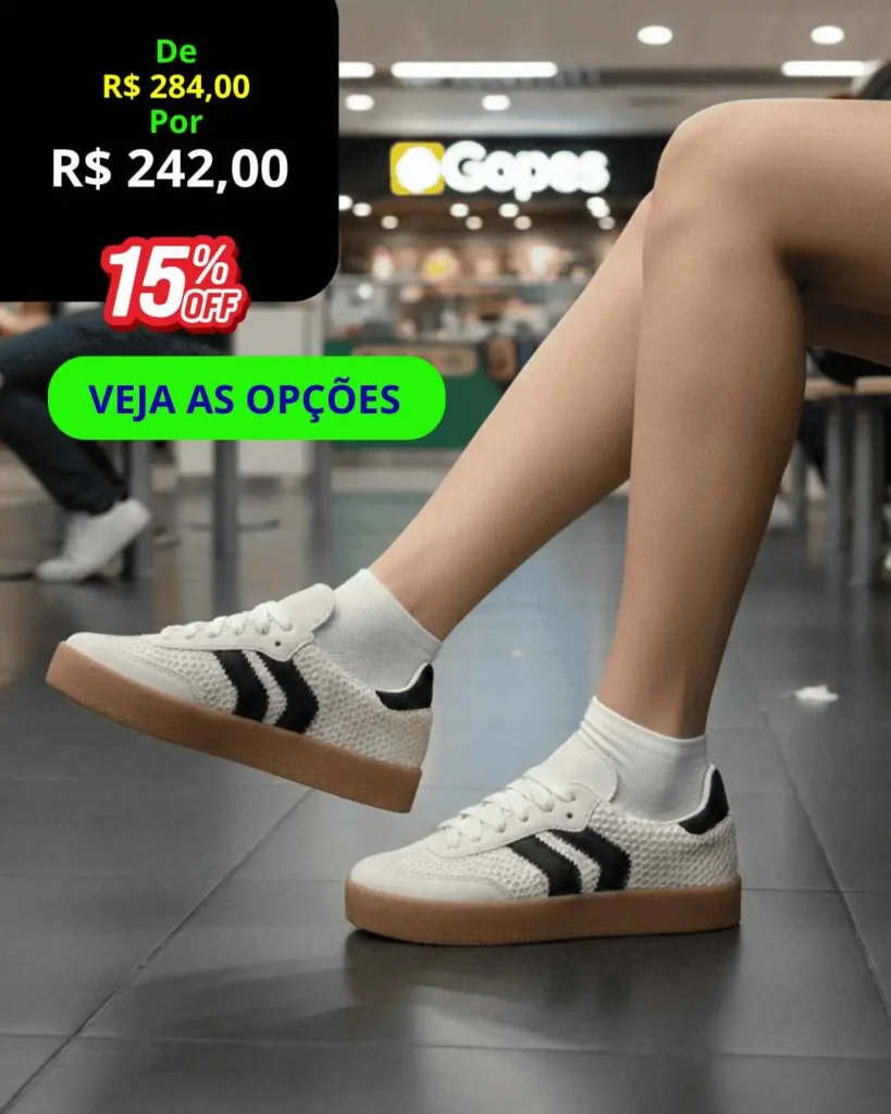 Tênis Feminino Casual Arrows Moderno – Conforto 2026