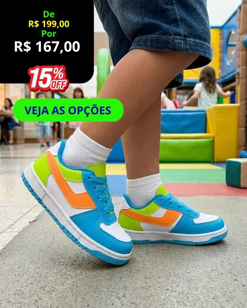 Tênis Babe infantil Masculino Casual DUKKIDS: Conforto e Estilo para Pequenos Aventureiros!
