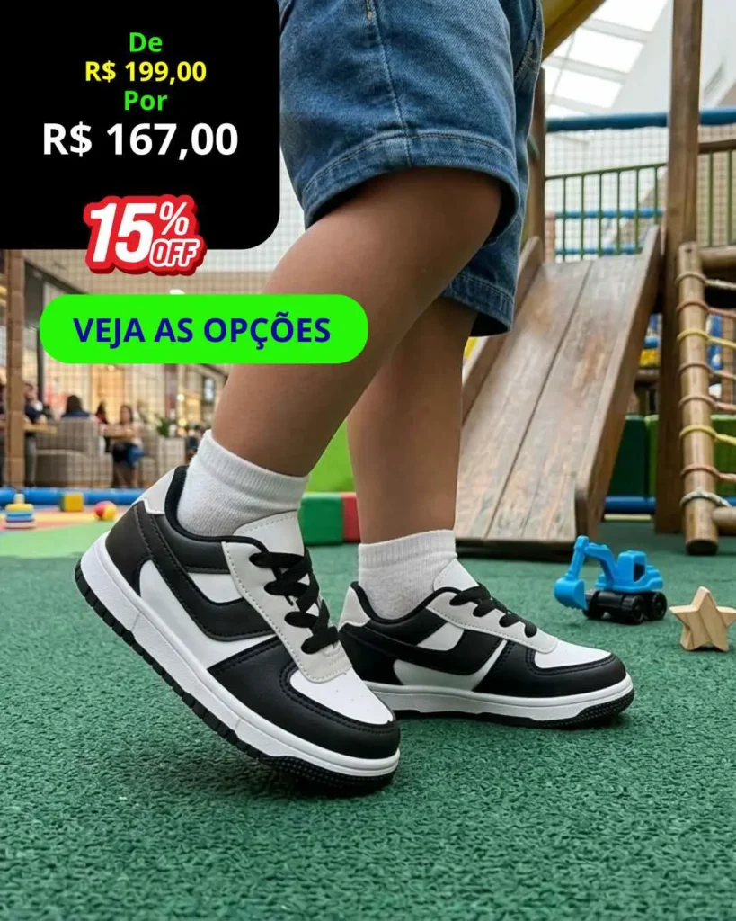 Tênis Babe infantil Masculino Casual