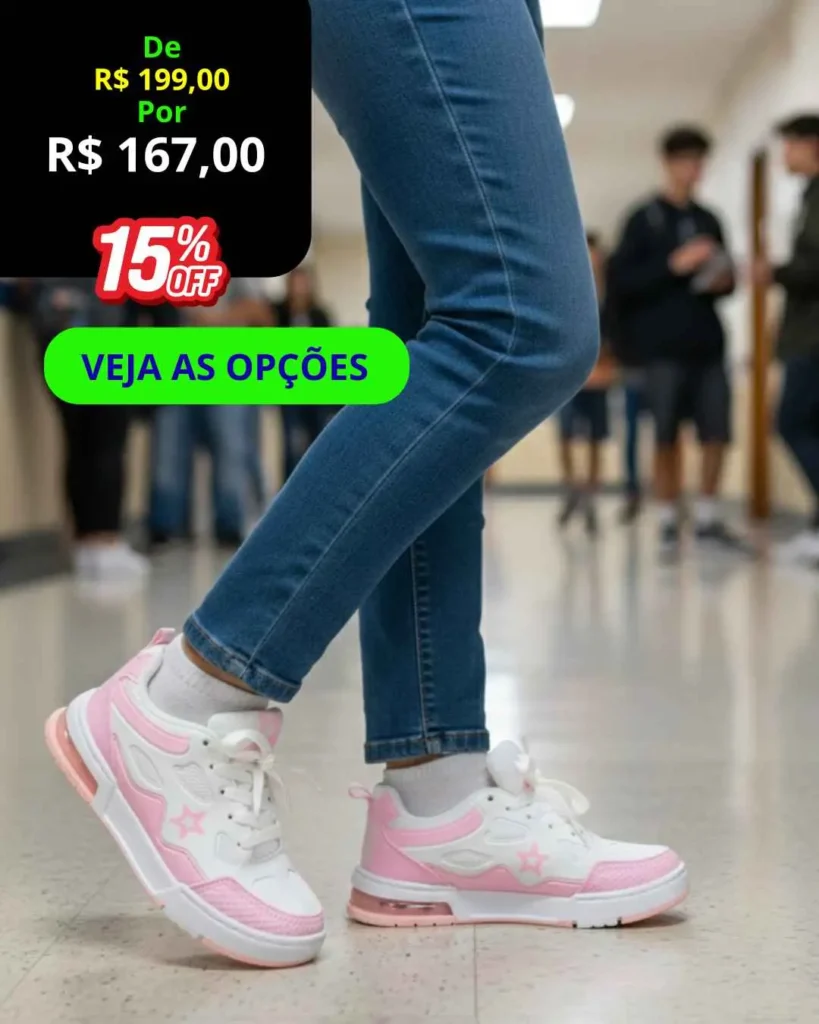 Tênis Infantil Star Skate Sneaker – Estilo e Resistência