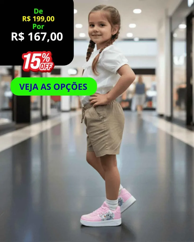 Tênis Infantil Casual Stitch Forcee – Conforto e Estilo