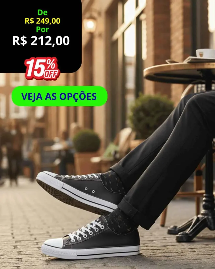 Tênis Star Couro Versátil e Confortável