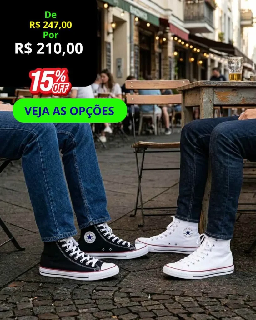 A Autenticidade que Nunca Sai de Moda: O Ícone Vintage com Conforto Tecnológico e Atitude Urbana! Tênis Botinha All Star – 2026