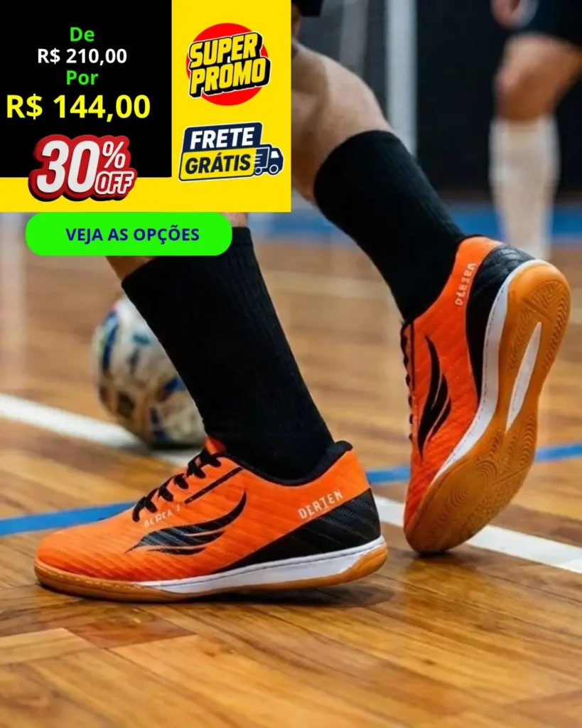 VITRINE 11 Chuteira futsal juvenil adulto