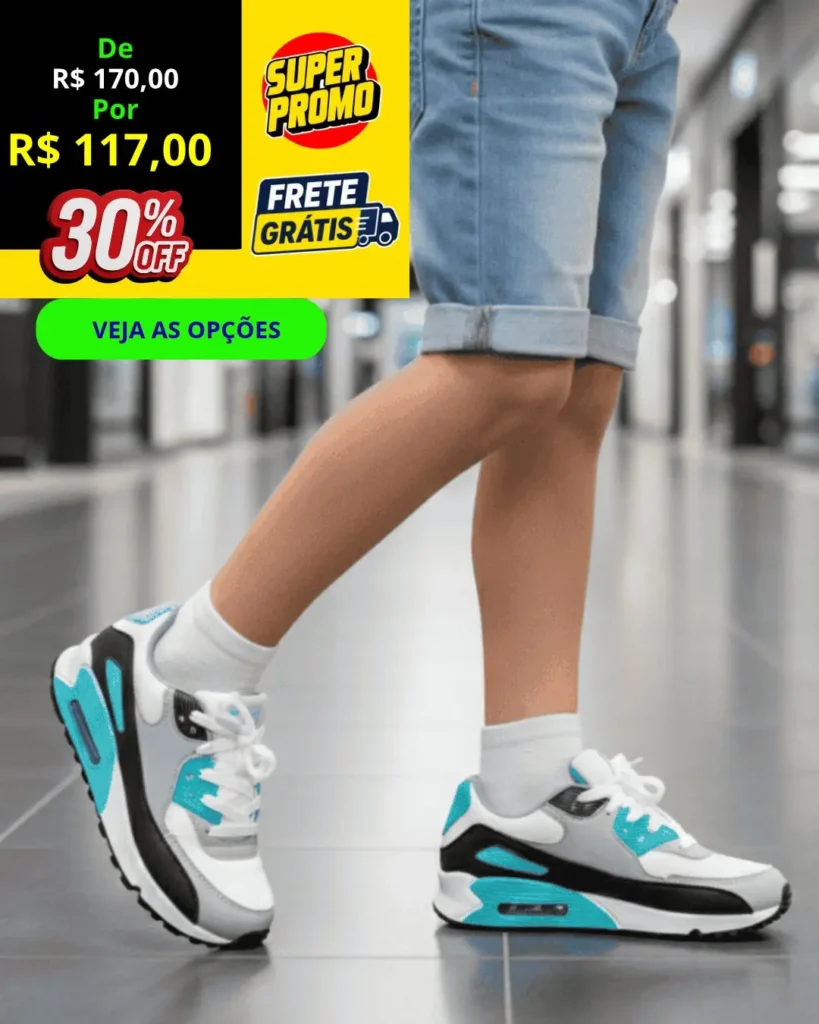 VITRINE 40 Tênis escolar max air