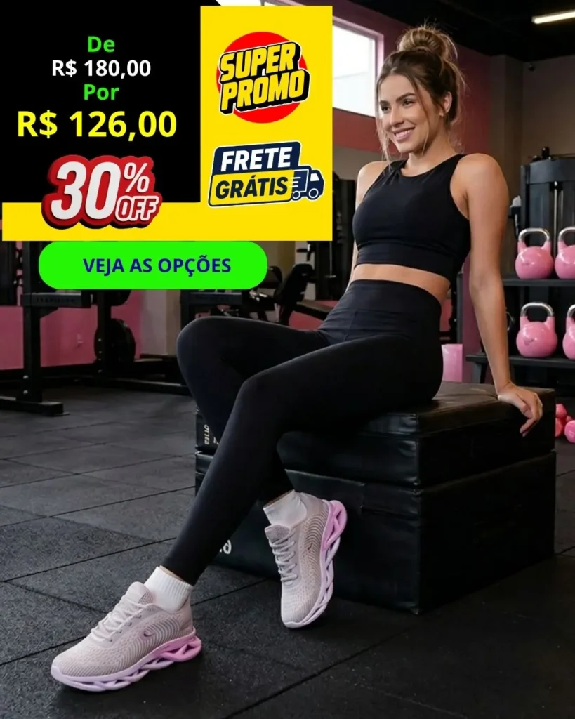 VITRINE 17 Tênis feminino caminhada e academia
