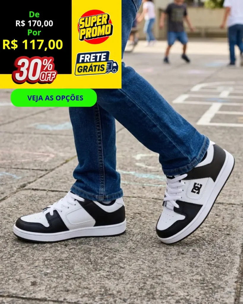 VITRINE 48 Tênis infantil DC