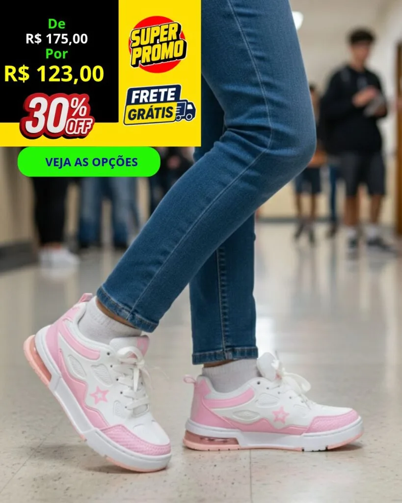 VITRINE 30 ênis Infantil Star Skate Sneaker