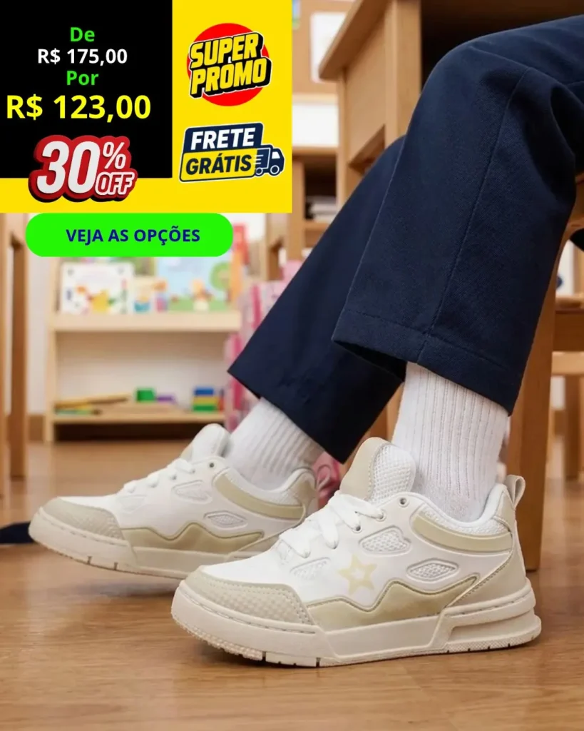 VITRINE 28 ênis Infantil Star Skate Sneaker