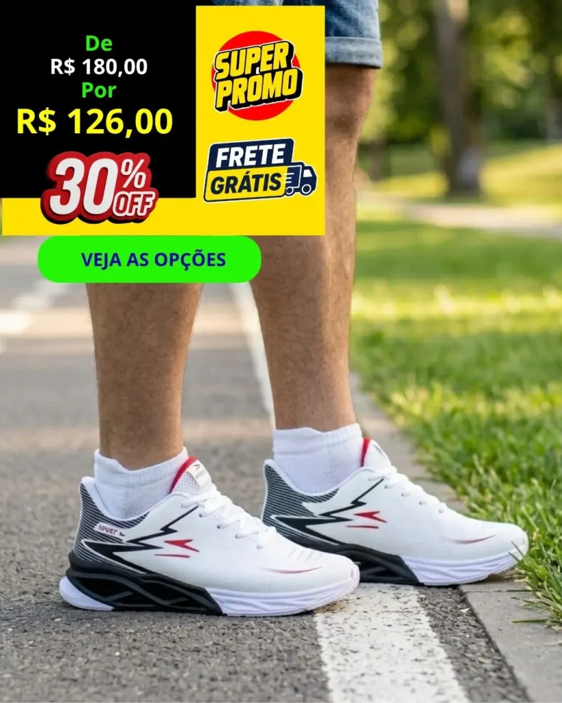 VITRINE 38 Tênis caminhada conforto
