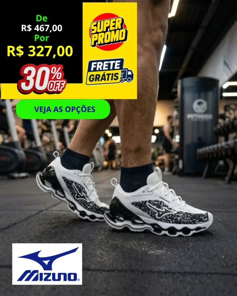 VITRINE 10 Tênis Mizuno wave