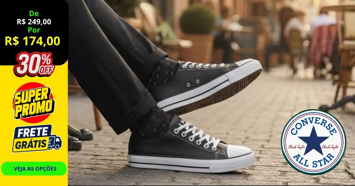 Tênis Star Couro: Sofisticação, Resistência e Estilo Urbano Versátil 1 Tênis Star Couro